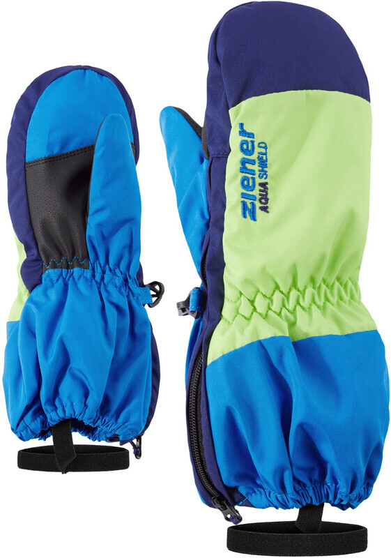 Ziener Ziener Levi AS Minis Handschoenen Peuters, blauw/groen 2022 1,5 Wintersport handschoenen