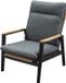 AVH-Collectie Alzano verstelbare lounge tuinstoel aluminium teak antraciet