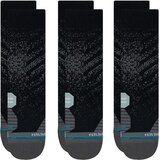 Stance Run Feel360 Infiknit Crew Sokken 3-pack - Zwart - Maat 35-37