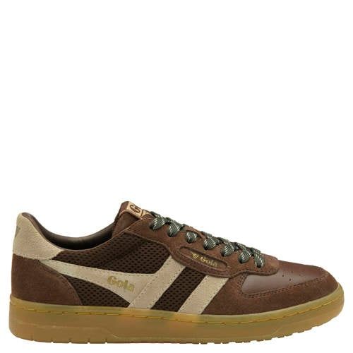 Gola Hawk '83 leren sneakers - donkerbruin/ecru