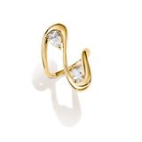 Thomas Sabo TR2545-M01-14-52 Ring Dames Fluid Elegance Maat 52 Zilver Geel Goud