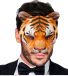 Widmann Leeuw & Tijger & Luipaard & Panter Kostuum - Super Echt Kinloos Masker Tijger - Oranje - One Size