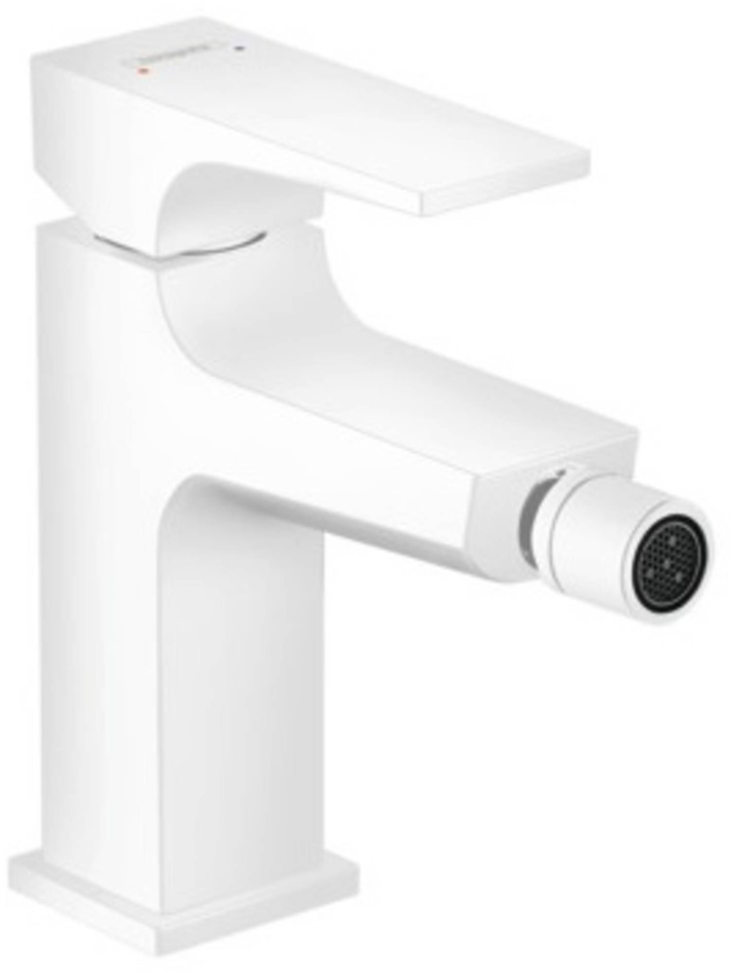 Hansgrohe Metropol Bidetmengkraan met Push-open afvoergarnituur Mat Wit