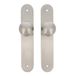 Amig Set ronde draaiknoppen voor binnendeuren model 11GP - ø62 x 77 mm - Rechthoekig rozet - Ergonomische grip - Mat 18/8 roestvrij staal