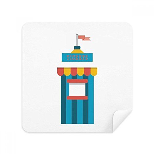 DIYthinker Geweldige Grappige Park Ticketing Illustratie Bril Schoonmaken Doek Telefoon Scherm Cleaner Suede Stof 2 stks