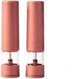 Cole & Mason Brixton Moulin à poivre et à sel électrique – 2 pièces – Rechargeable par USB-C – Terre cuite