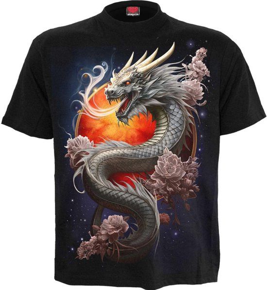 Spiral Heroes Inc. Europe B.V. Spiral Sun Dragon Heren T-shirt - zwart - L