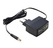PremiumCord Universele voeding 230 V/12 V/1 A DC, netadapter AC/DC, stroomadapter en stroomkabel voor routers en andere 12V-apparaten, uitgangsstekker 5,5mm/2,1mm