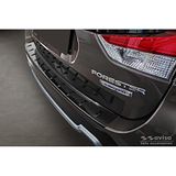 Zwart Avisa Zwart RVS Achterbumperprotector passend voor Subaru Forester (SK) 2018- 'STRONG EDITION'