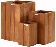 Intergard Bloembak plantenbak Bangkirai hardhout 40x40x90cm