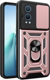 Techsuit Hoesje geschikt voor OnePlus Nord CE 4 Lite - Camshield Back Cover - Roségoud