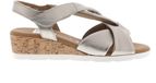 Gabor 761 Sandalen - Sleehak - Dames - Zilverkleurig - Maat 38