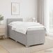 Maison Exclusive - Lit boxspring avec matelas gris clair 90 x 200 cm tissu