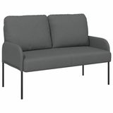 vidaXL - Banken - met - kussen - 110cm - Donkergrijs - Multiplex