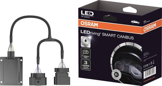 OSRAM LEDSC02-1 LeDriving SMART CANBUS Autolamp (LED lamp) H3 Dimlicht Grootlicht Kleurloos Universeel