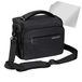 PEDEA DSLR-cameratas "Noble" met displaybeschermfolie voor Canon EOS 5DS R M6 M100 100D G1X Mark III SX740 / Nikon Z6 D850 / Panasonic Lumix DC GH5 GX800 / Sony Alpha 6000 6500, maat XL antraciet