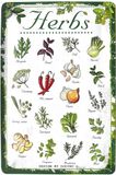 Merkloos / Sans marque DODINO Decoratief metalen bord voor keuken, tuin, kruiden, 20 x 30 cm