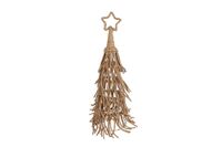 Coppens Kerstboom met ster beige touw/metaal 20x20x71cm