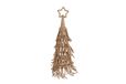 Coppens Kerstboom met ster beige touw/metaal 20x20x71cm
