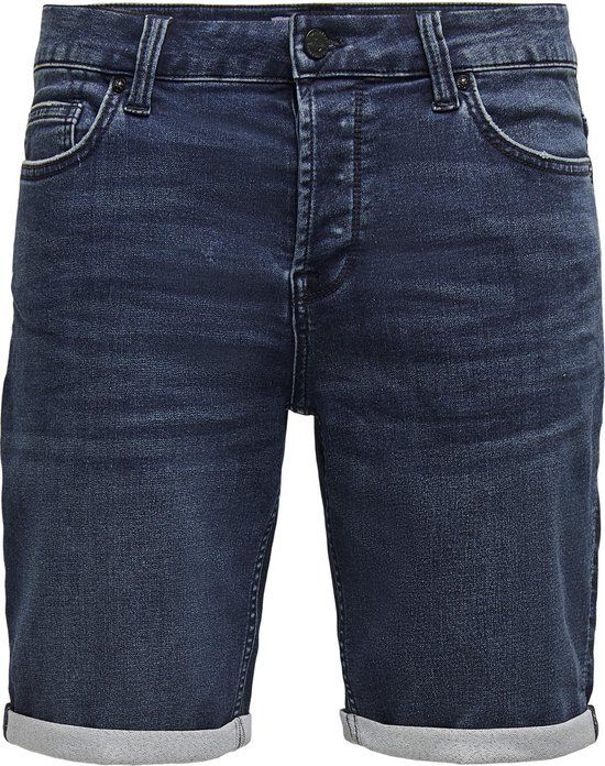 ONLY & SONS ONSPLY JOG DB 8582 PIM DNM SHORTS NOOS - Blue Denim - Men - Size XL