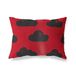BonaMaison Rood-Zwart Decoratieve Kussensloop, Kussenhoezen Bank, Decoratieve Kussenhoesjes, Kussensloop; Sofa, Slaapkamer, Kantoor, Auto 45x60 Cm - Ontworpen en vervaardigd in Turkije