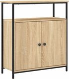 vidaXL Dressoir Sonoma Eiken 70x30x80 cm Bewerkt Hout