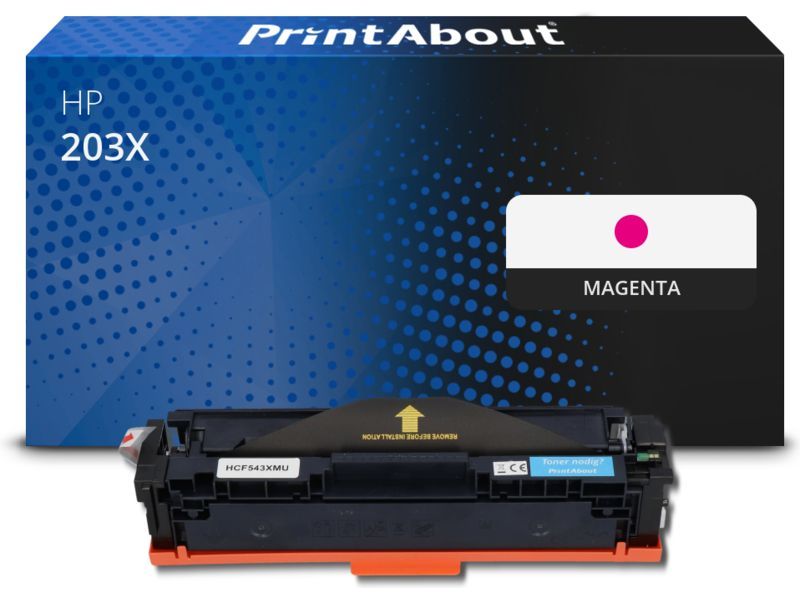 PrintAbout Toner 203X (CF543X) Magenta Hoge capaciteit geschikt voor HP