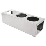 García de Pou 216.23 rek voor 3 peren Salsa, 28 x 10 x 8 cm, zilverkleurig