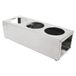 García de Pou 216.23 rek voor 3 peren Salsa, 28 x 10 x 8 cm, zilverkleurig