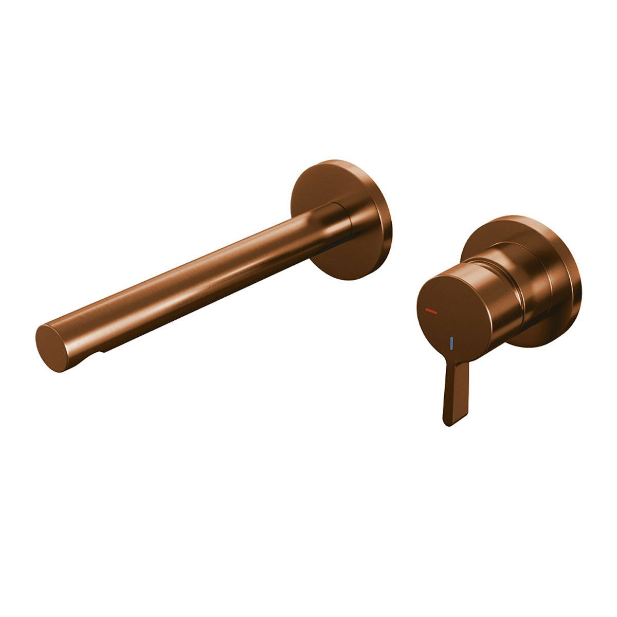 Brauer Wastafelkraan Inbouw Copper S1 Edition Coldstart Mengkraan Rond Geborsteld Koper PVD 1 Greeps