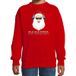 Bellatio Decorations Foute kersttrui / sweater - DJ Santa / Kerstman - rood - voor kinderen - stoere kerstkleding / christmas outfit 110/116