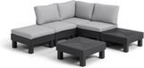 Keter Elements Loungeset - 4 a 6 personen - Grafiet