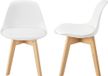[en.casa] Chaise haute Elvdal set de 2 blanc