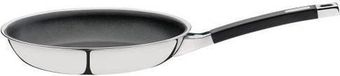 SPRING Koekenpan - 24 cm - Chroom/Zwart - Rond - Nee - Chroomnikkelstaal 18/10