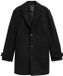 Tom Tailor - Wollen jas met reverskraag - Maat S - Black
