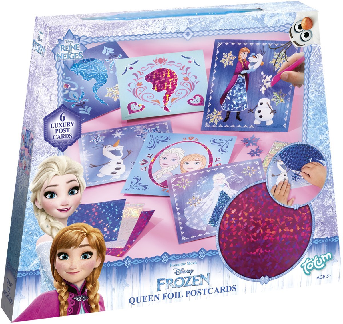 Totum Frozen Queen foil postcards - Maak je eigen folie kaarten