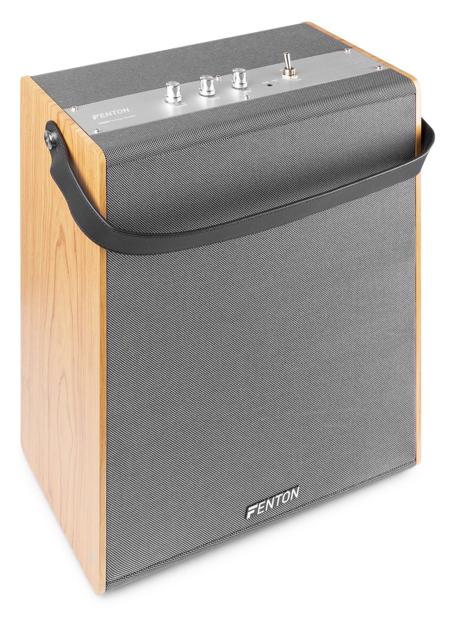 Fenton VBS80 - Bluetooth Speaker - 40W - Grijs/Hout