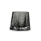Cooee Design Gry Tealight Smoke, theelicht van glas, askleur