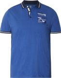 Jan Vanderstorm heren Poloshirt - 76/78 - blauw - Plus Size