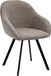 Kick Collection KICK® OLOF Draaibare Eetkamerstoel – 180° Auto-Return – Textuurstof – Taupe
