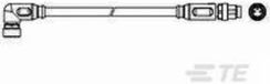 TE Connectivity 2273124-4 Sensor/actuator aansluitkabel M8 Aantal polen: 3 Bus, haaks, Stekker, recht 1.50 m 1 stuk(s)