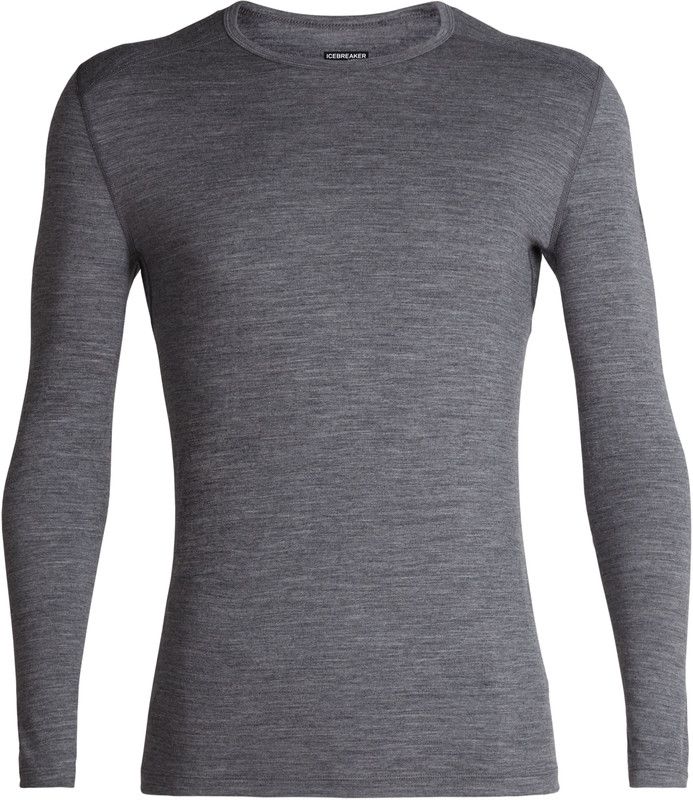 Icebreaker 200 Oasis Longsleeve Crew Shirt Heren - gritstone heather