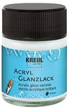 KREUL 79401 - Acrylglansvernis glanzend transparant, 50 ml glas, op waterbasis, beschermende en dekkende vernis voor volledig gedroogde schilderijen, conditioneel weerbestendig, speekselbestendig