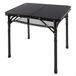 AKTIVE Klaptafel, klein, zwart, 60 x 45 x 27/56 cm, in hoogte verstelbaar, antislip voeten, draagkracht 30 kg, handgrepen, incl. afneembaar extra net, strand, tuin (63086)