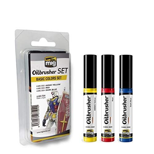 Ammo of Mig Oilbrusher Basic Colors Set 3 St. (Mig7504)