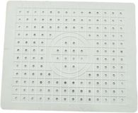 Merkloos Spoelbakmat - Gootsteenbeschermer - Keuken Beschermen - Hittebestendig Rubber - 31.4 x 26.1 cm - Wit