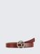 Tom Tailor - Leren riem met ronde gesp - Maat 80 - light brown uni