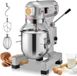 Robot pâtissier avec système de mélange sur pied, 1100W - Machine à pétrir avec une capacité de 18,7 litres - Mélangeur puissant - Batteur à pâte pour pain et pâte - Accessoires de cuisine