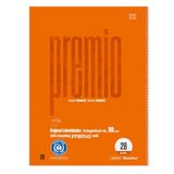 Staufen premio college-onderlegger voor linkshandigen - formaat 28, DIN A4, 80 vel 90 g/m², geruit 5 mm, 1 onderlegger