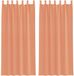 vidaXL Gordijnen met lussen 2 stuks terracotta 140x245 cm